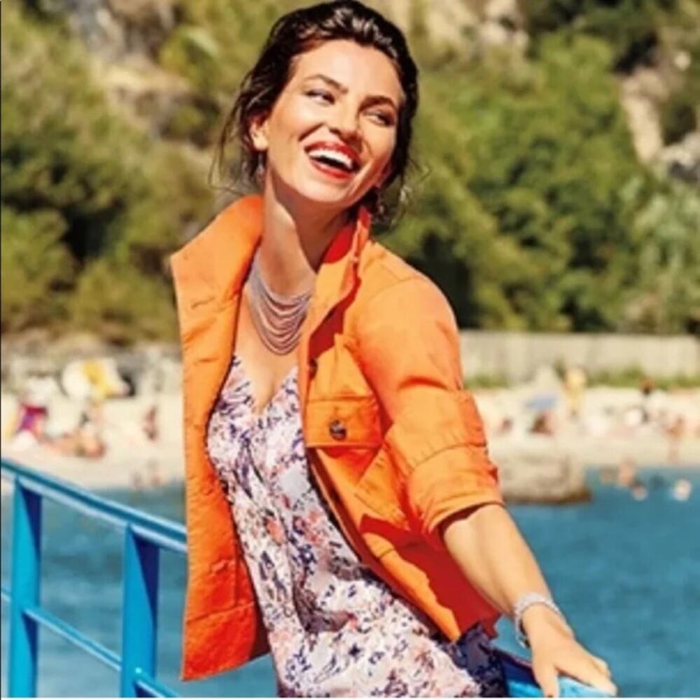 Cabi | Orange Resort Jacket | Sz XS